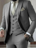 Herrenanzug Felix – Slim Fit, Dreiteiler mit Weste