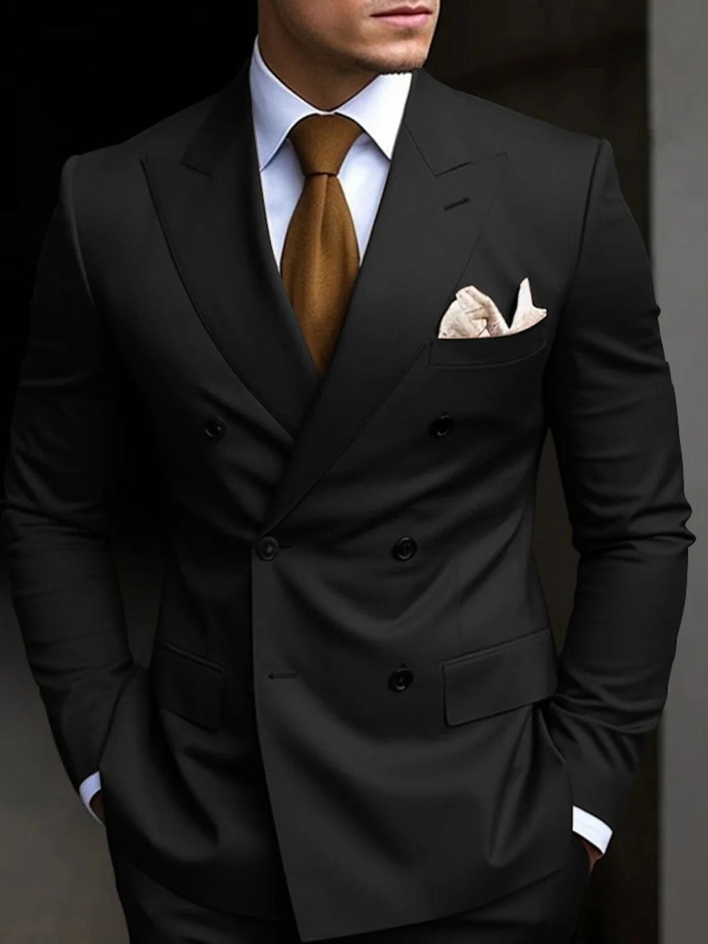 Herrenanzug Felix – Doppelreiher Slim Fit, Hochzeit