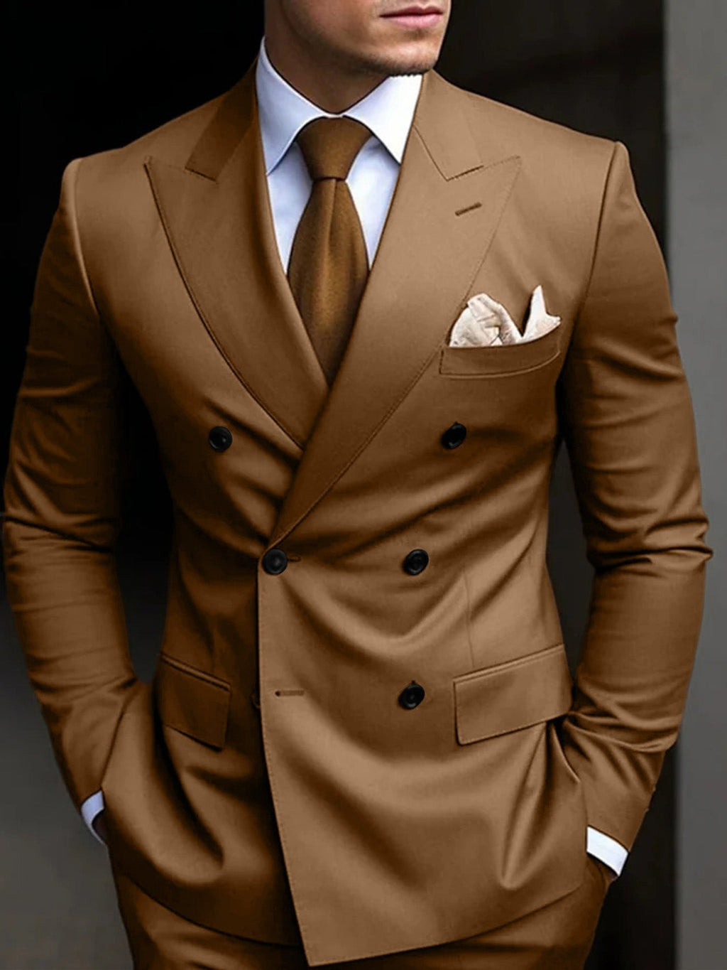 Herrenanzug Felix – Doppelreiher Slim Fit, Hochzeit