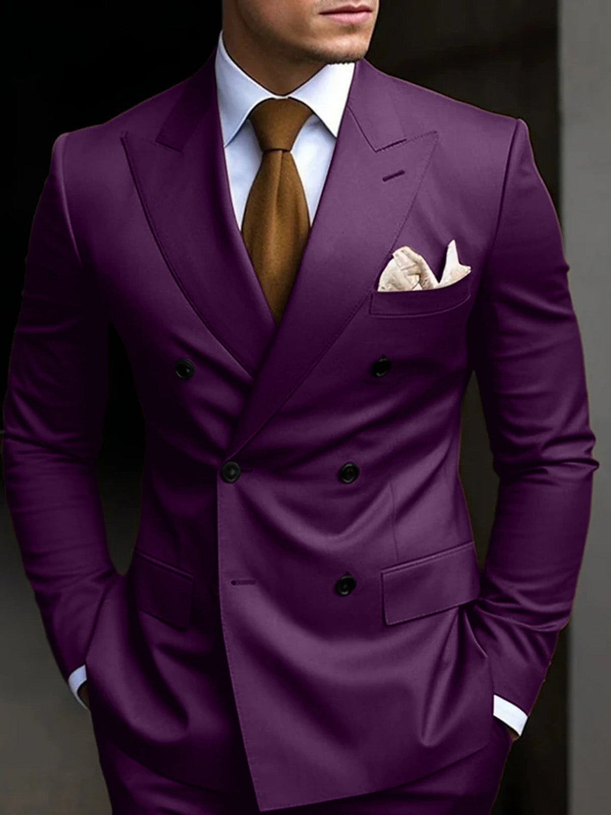 Herrenanzug Felix – Doppelreiher Slim Fit, Hochzeit