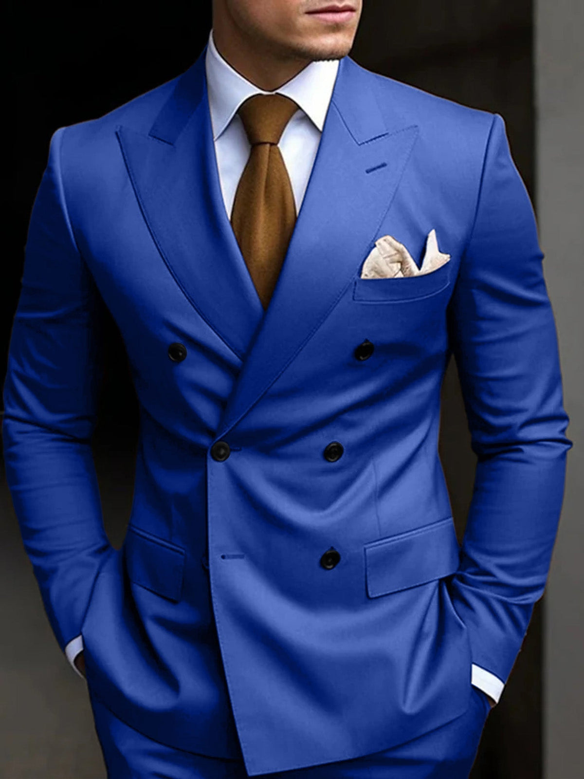 Herrenanzug Felix – Doppelreiher Slim Fit, Hochzeit