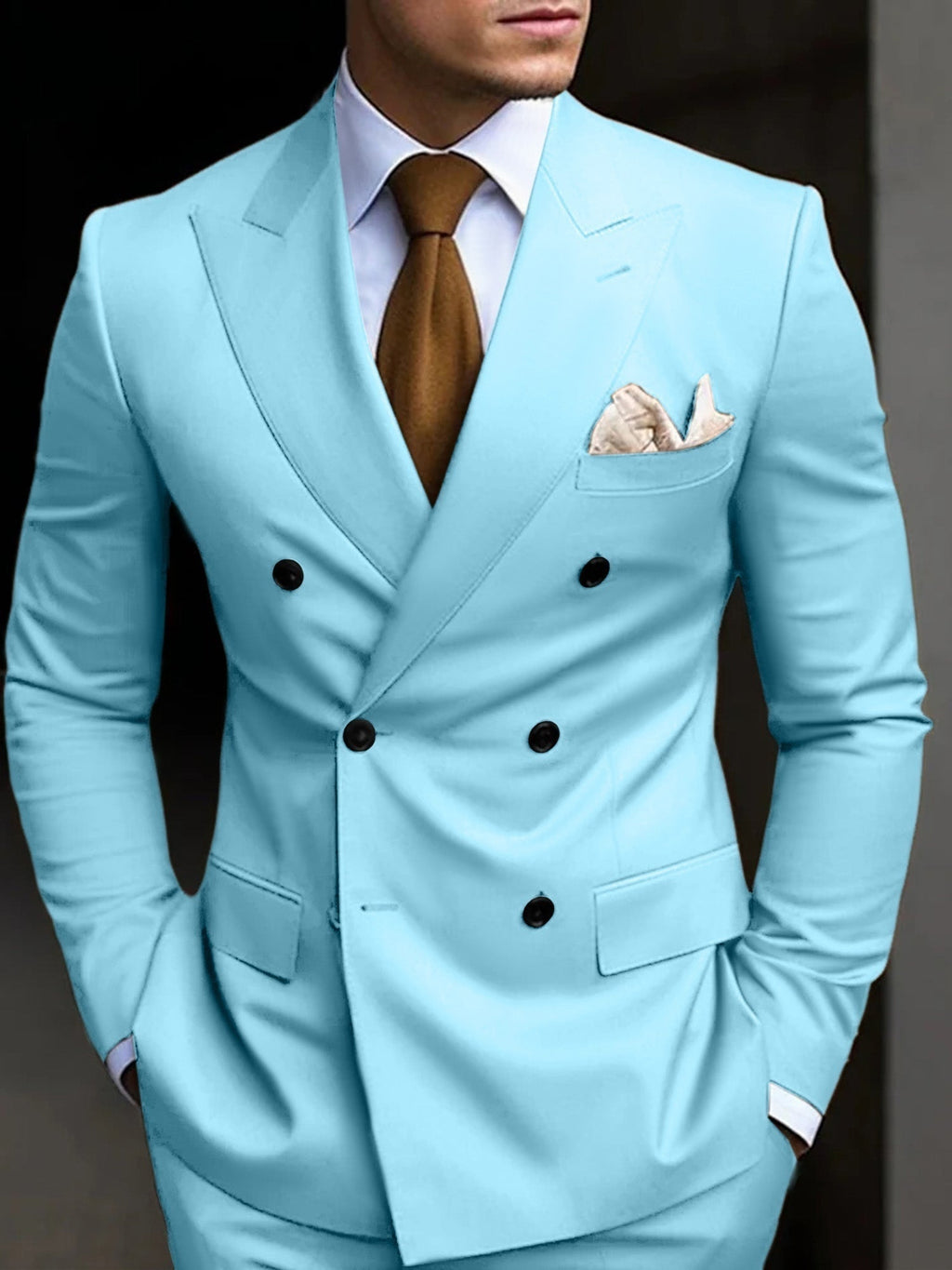Herrenanzug Felix – Doppelreiher Slim Fit, Hochzeit