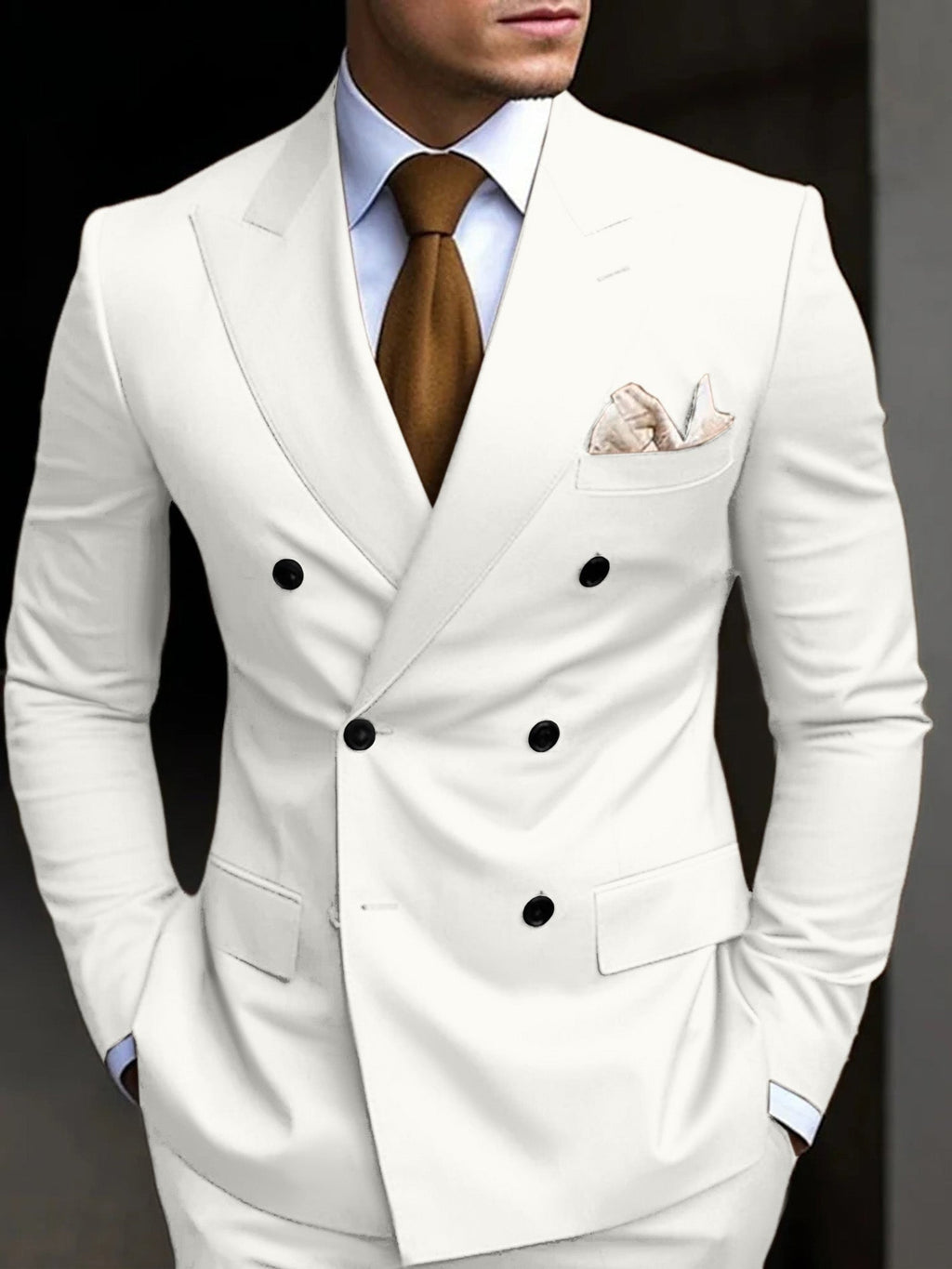 Herrenanzug Felix – Doppelreiher Slim Fit, Hochzeit
