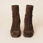 Damen Stiefeletten Greta – Weiches Wildleder, stabiler Blockabsatz
