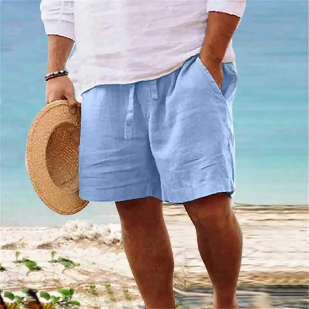 Herren Leinenshorts Felix – Elastischer Bund, Sommerlook