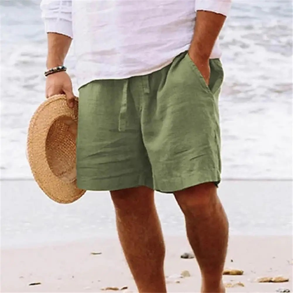 Herren Leinenshorts Felix – Elastischer Bund, Sommerlook