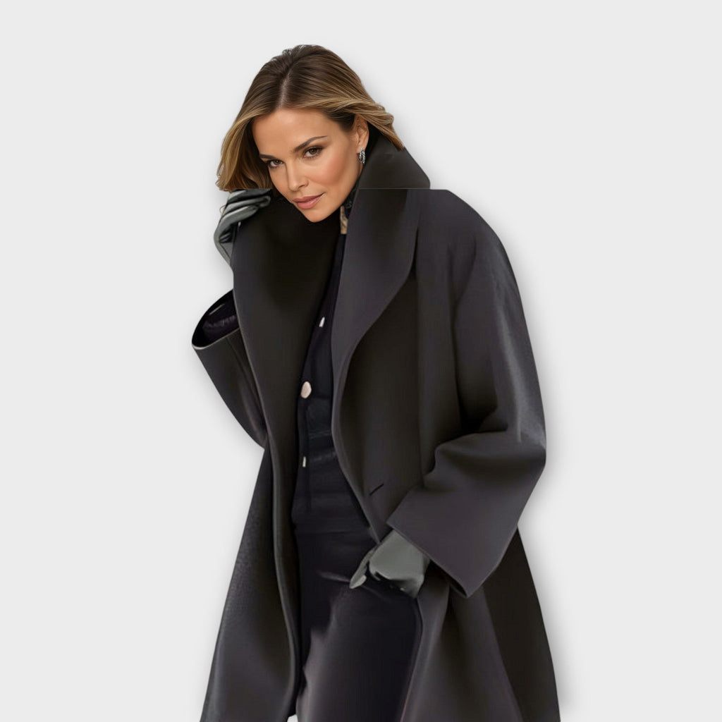 Damen Wollmantel Sophia – Oversize, lang, gemütlich