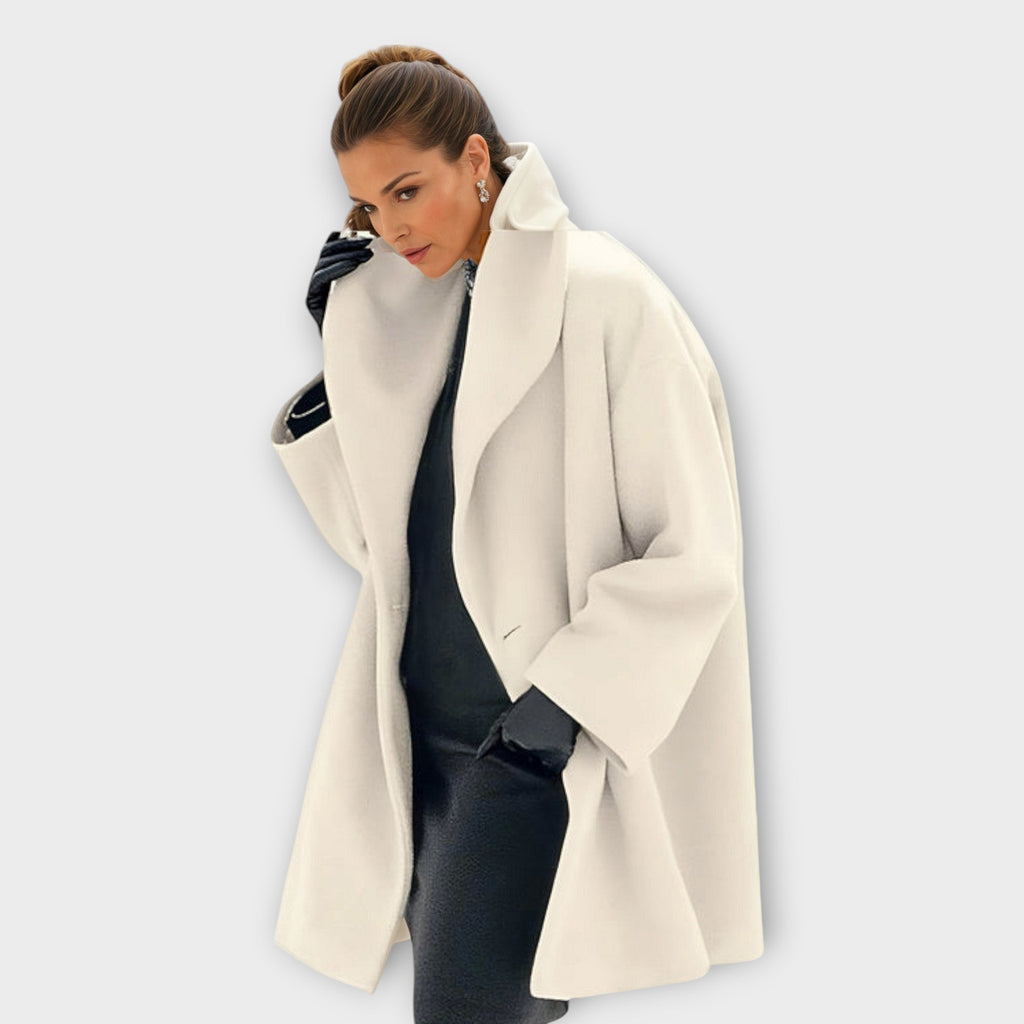 Damen Wollmantel Sophia – Oversize, lang, gemütlich