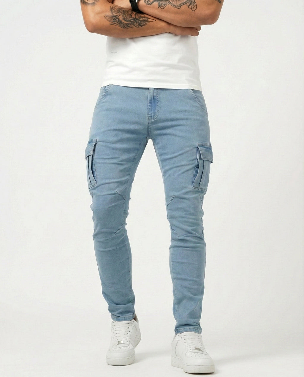 Herren Cargo Hose Marineblau – Elastisch, funktional, modern