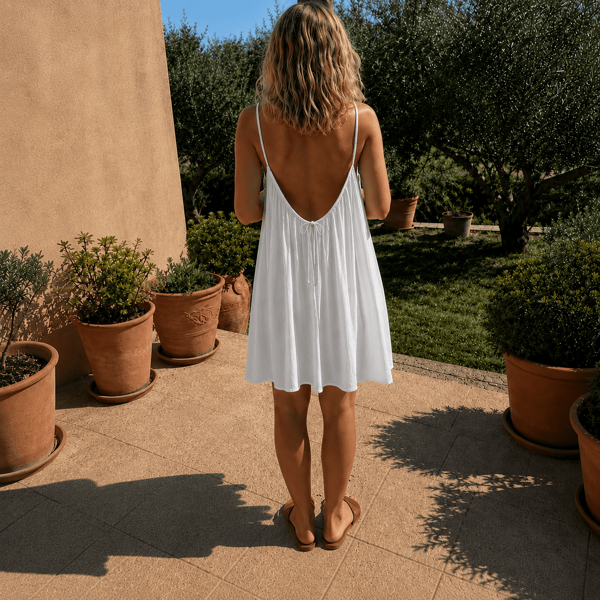 Damen Rückenfreies Kleid Sophia – Eleganter Ausschnitt