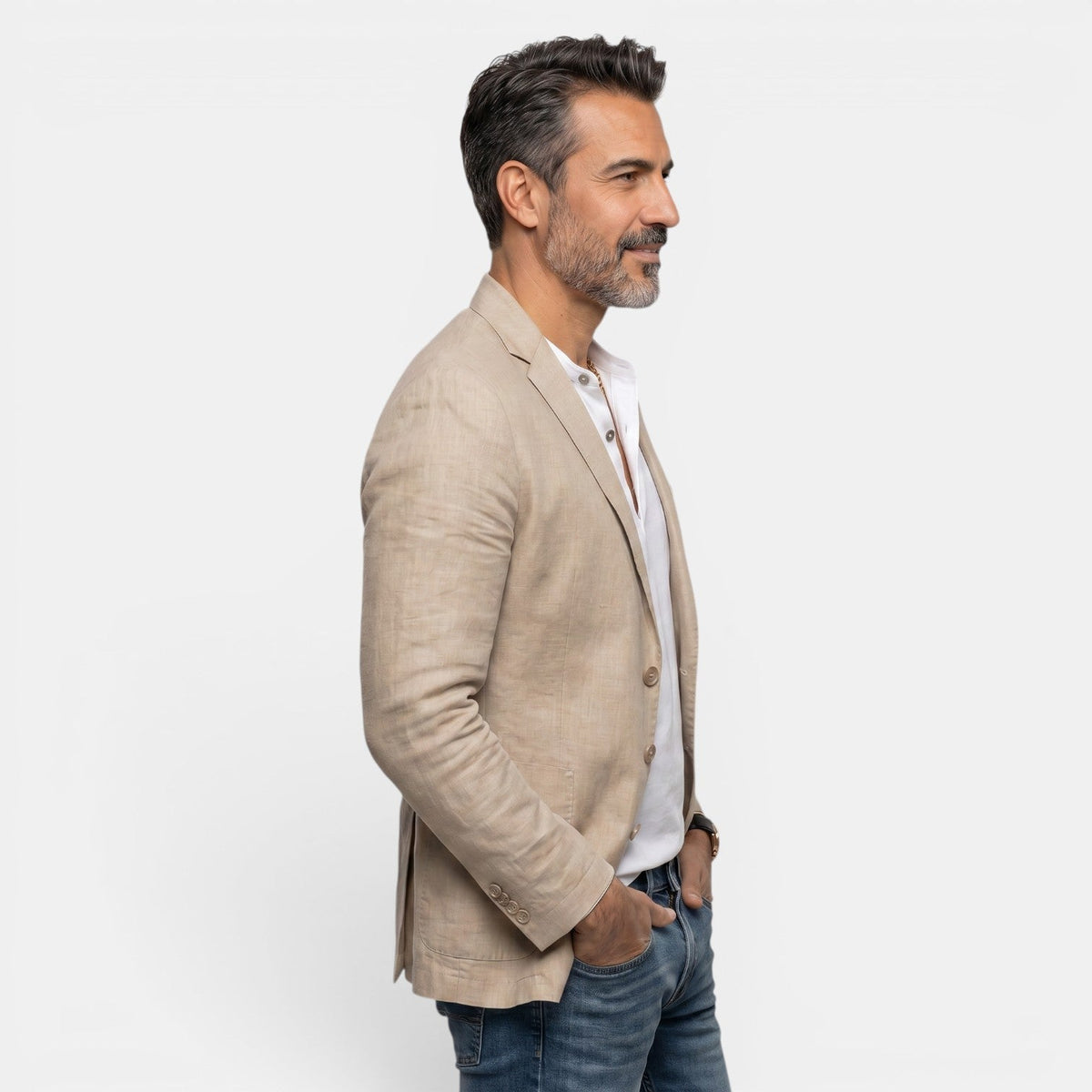 Herren Blazer Felix – Slim Fit, leichter Stoff, klassisches Revers