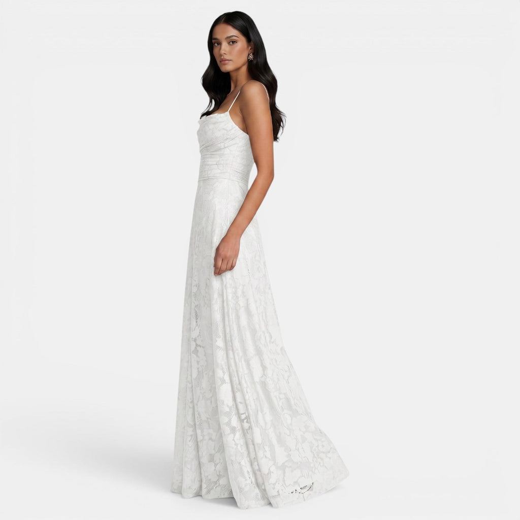 Damen Kleid Emma – Rückenfrei, Slim Fit, elegante Schleifen