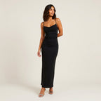 Damen Maxikleid Emma – Florales Muster, Drapierter Ausschnitt