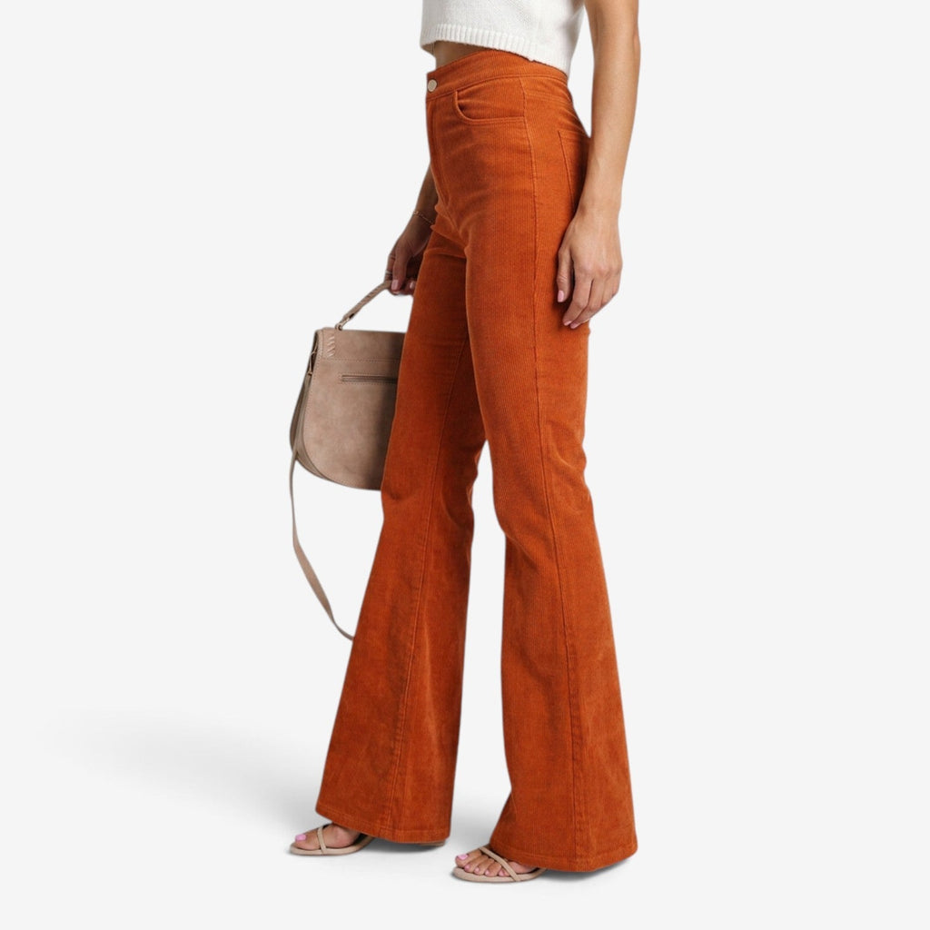 Pantalón de pana acampanado mujer - vista 2