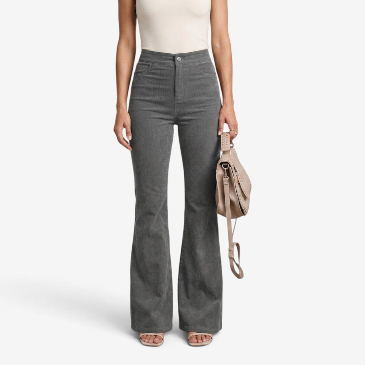 Pantalón de pana acampanado mujer - vista 12