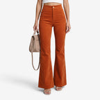 Pantalón de pana acampanado para mujer Lucía - Luna Cruz