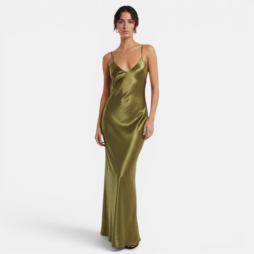 Damen Satinkleid Emma – Fließend, eleganter Schnitt
