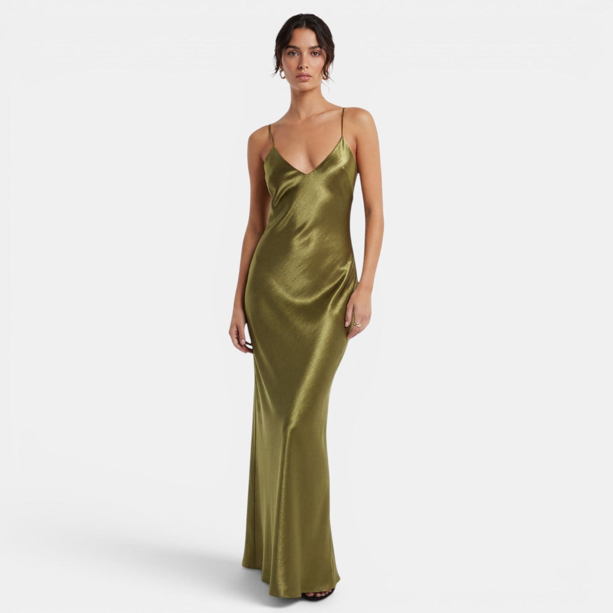 Damen Satinkleid Emma – Fließend, eleganter Schnitt