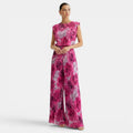 Damen Hosenanzug Greta – Ärmellos mit Plissee Wide Leg