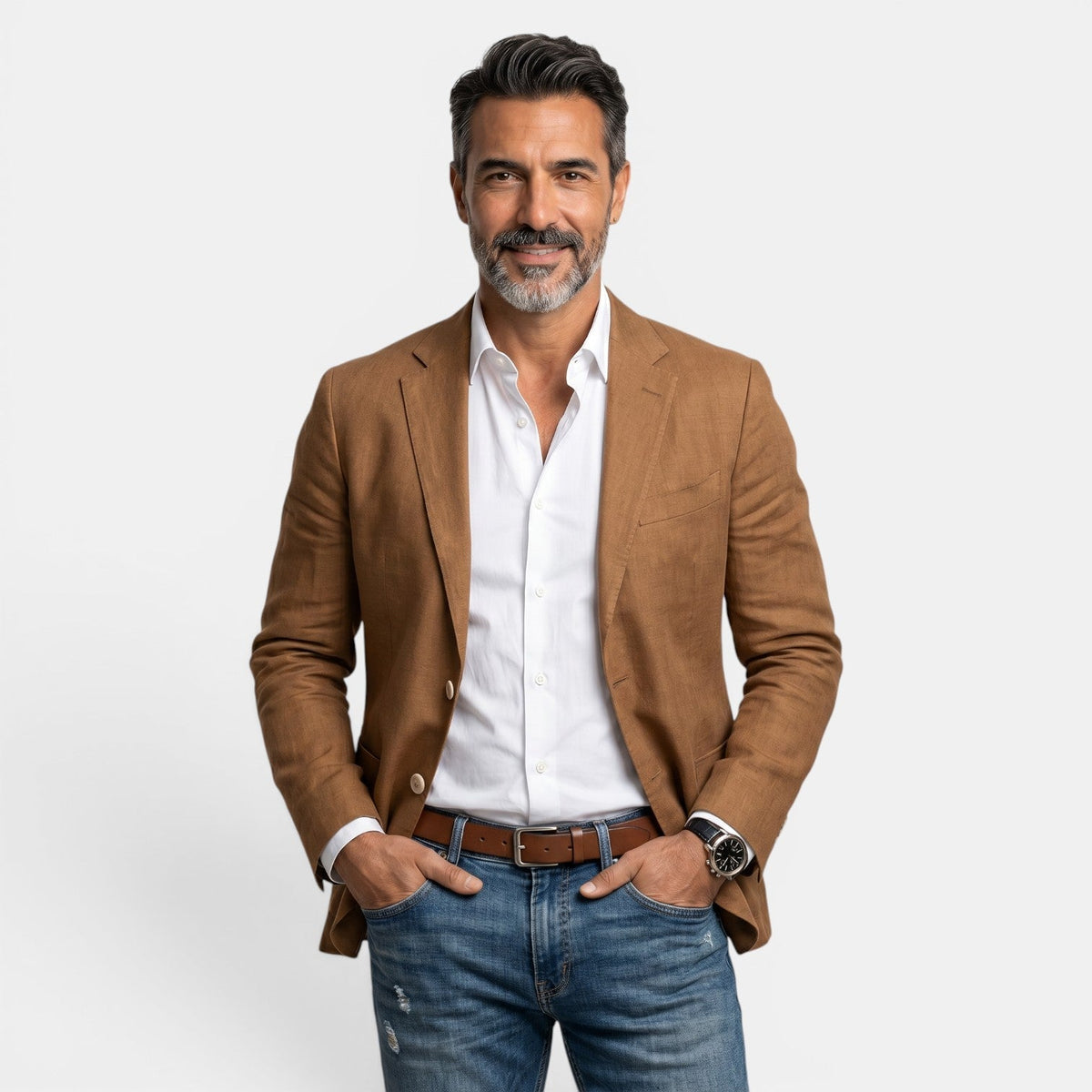 Herren Blazer Felix – Slim Fit, leichter Stoff, klassisches Revers