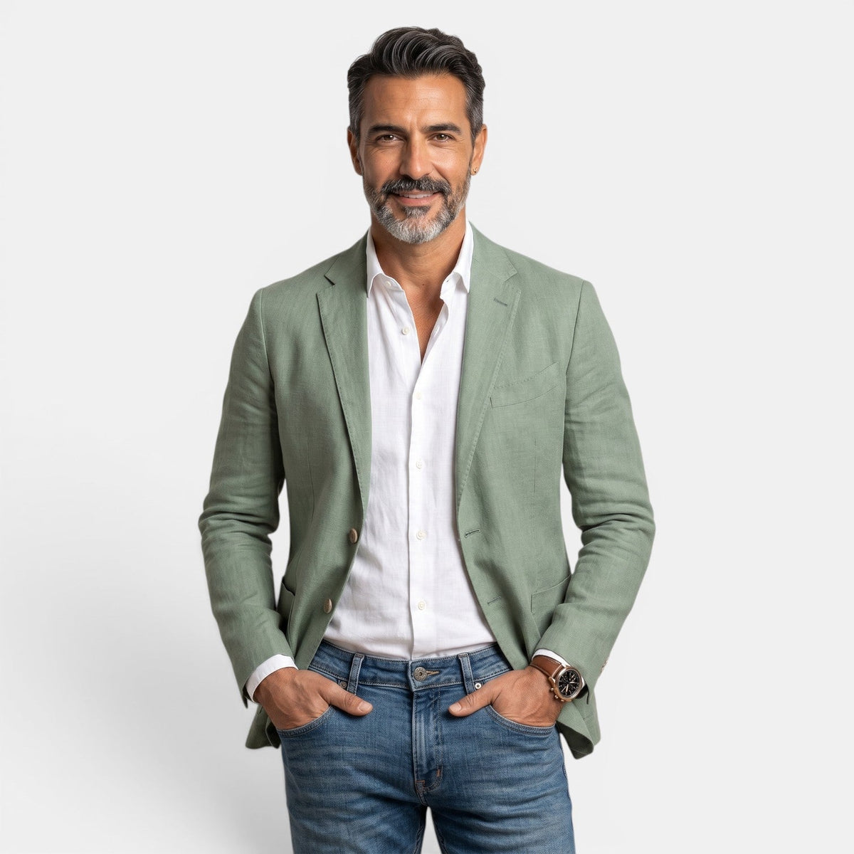 Herren Blazer Felix – Slim Fit, leichter Stoff, klassisches Revers