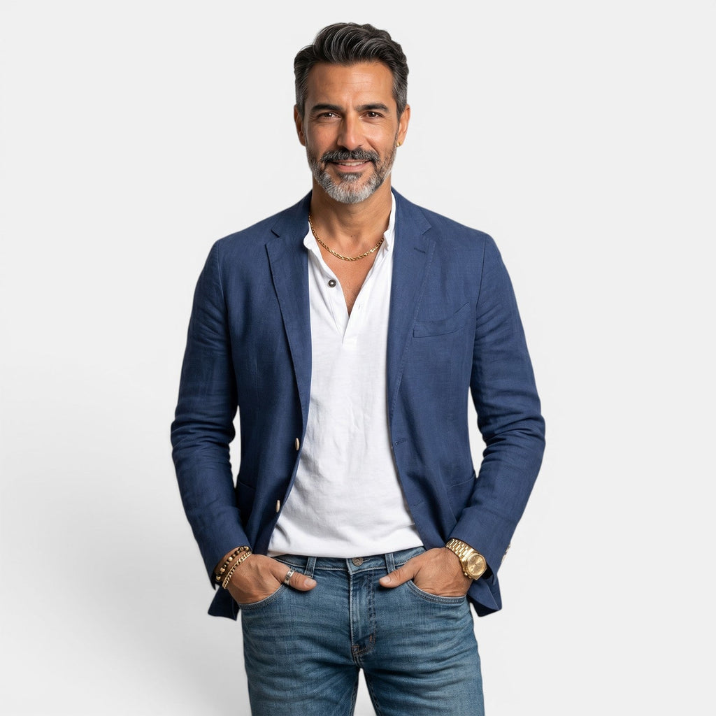 Herren Blazer Felix – Slim Fit, leichter Stoff, klassisches Revers