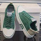 Herren Sneaker Felix – Vintage Retro, Leinenstoff, leicht