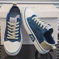 Herren Sneaker Felix – Vintage Retro, Leinenstoff, leicht