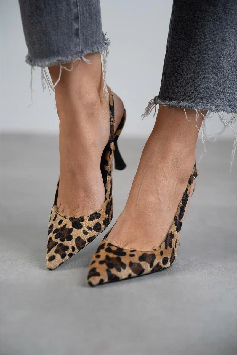 Damen Leoparden-Pumps Sophia – Spitz & Slingback Design