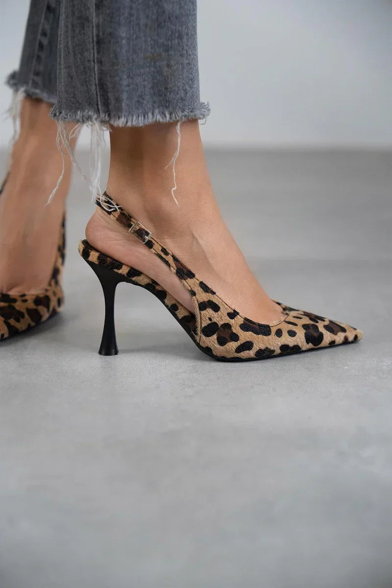 Damen Leoparden-Pumps Sophia – Spitz & Slingback Design