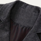 Herren Tweedweste Nicolas – Fischgrät, Jacquardkette, tailliert