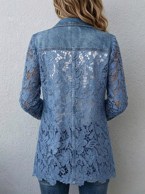 Damen Blazer Lina – Blütenspitzen, strukturierter Schnitt