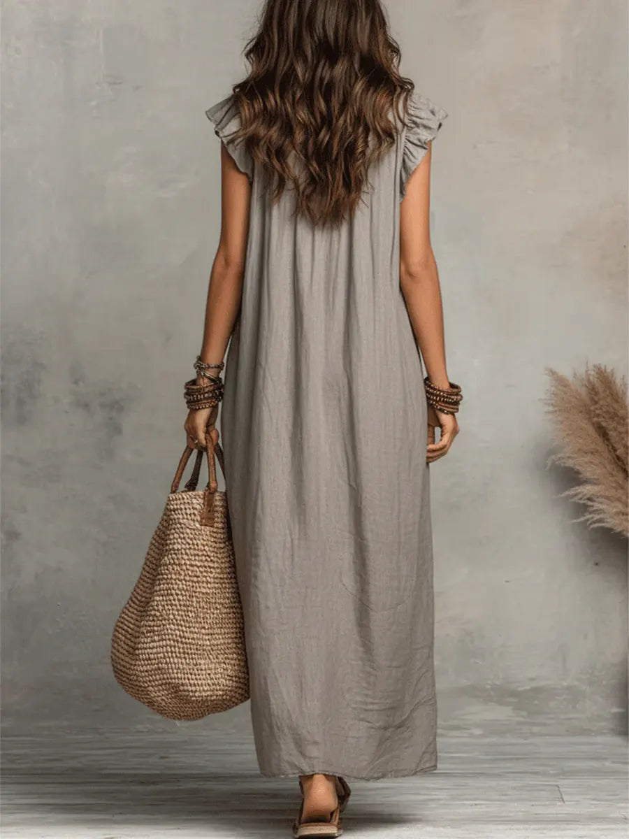 Damen Maxikleid Emma – Bohemian Style, fließender Schnitt