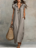 Damen Maxikleid Emma – Bohemian Style, fließender Schnitt