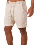 Herren Leinenshorts Paul – Elastischer Bund, Strandlook
