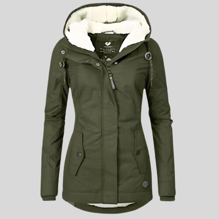 Damen Parka Sophie – Wasserdicht mit Sherpa-Futter