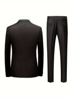 Herrenanzug Felix – Slim Fit, zwei Teile, strukturiert
