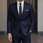 Herrenanzug Felix – Slim Fit, zwei Teile, strukturiert