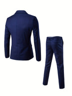 Herrenanzug Felix – Slim Fit, zwei Teile, strukturiert