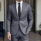 Herrenanzug Felix – Slim Fit, zwei Teile, strukturiert
