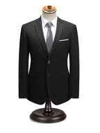 Herrenanzug Felix – Slim Fit, zwei Teile, strukturiert