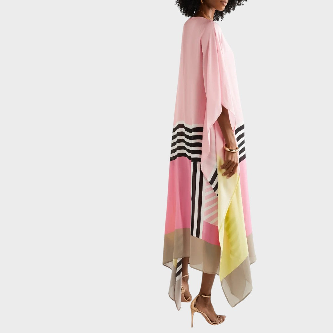 Damen Kleid Anna – Geometrisches Design, weite Ärmel