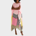Damen Kleid Anna – Geometrisches Design, weite Ärmel