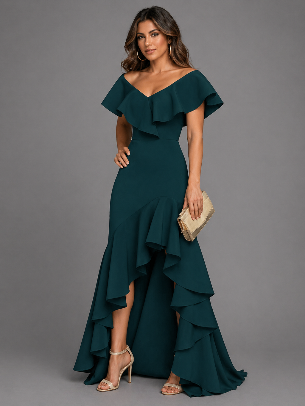 Damen Abendkleid Lina – Elegant & fließend, hochwertig