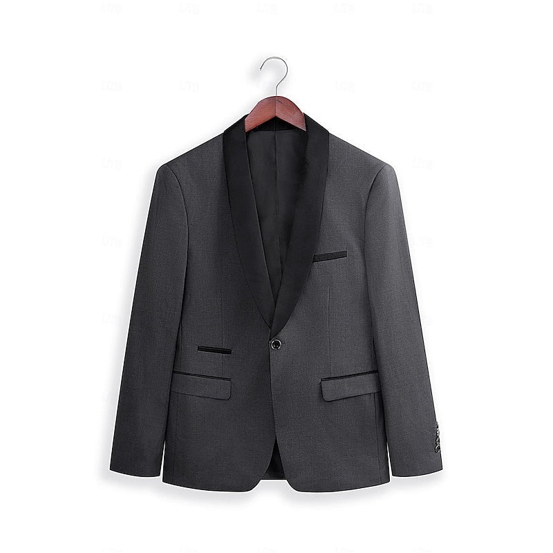Herrenanzug Felix – Satin-Revers, schmale Passform, 2-teilig