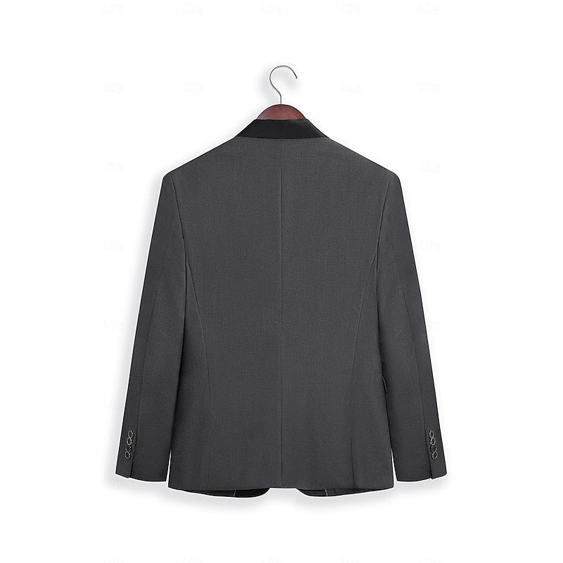 Herrenanzug Felix – Satin-Revers, schmale Passform, 2-teilig