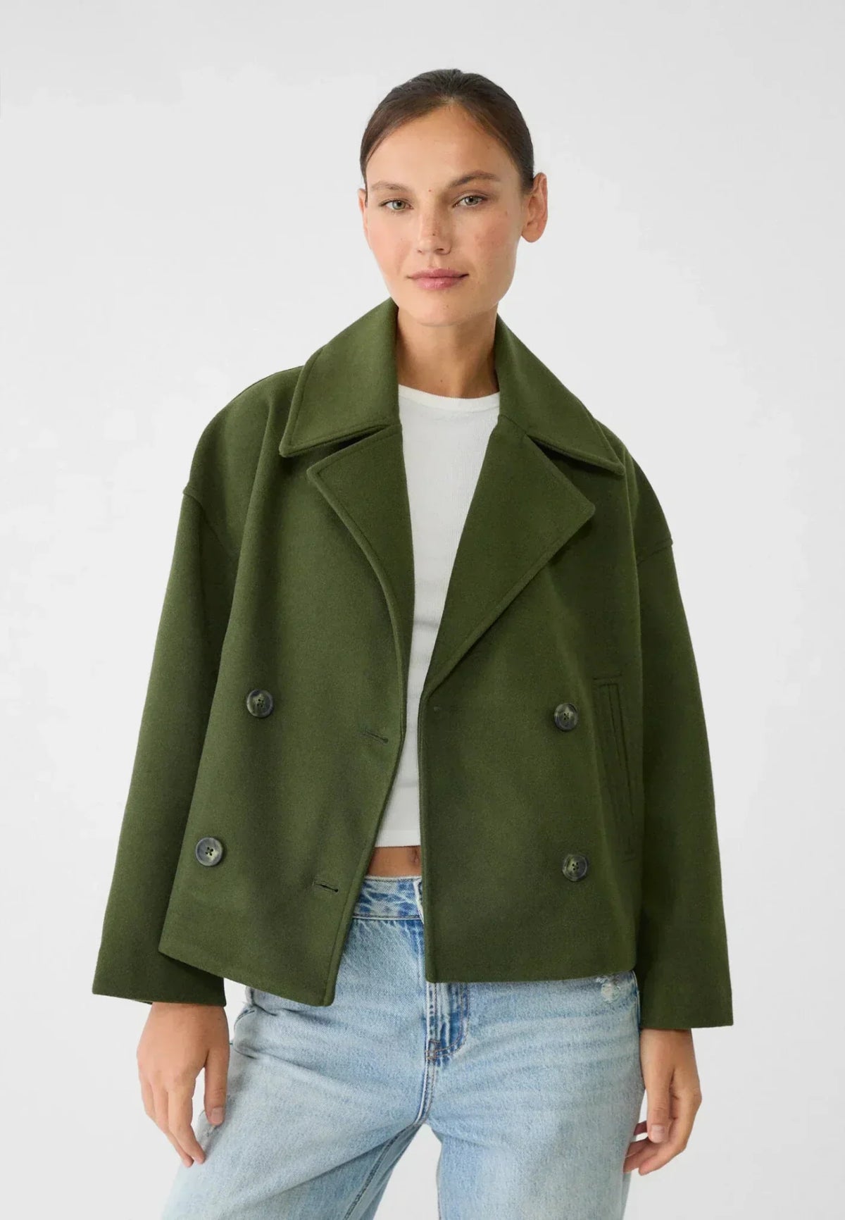 Chaqueta cruzada elegante mujer - vista 4