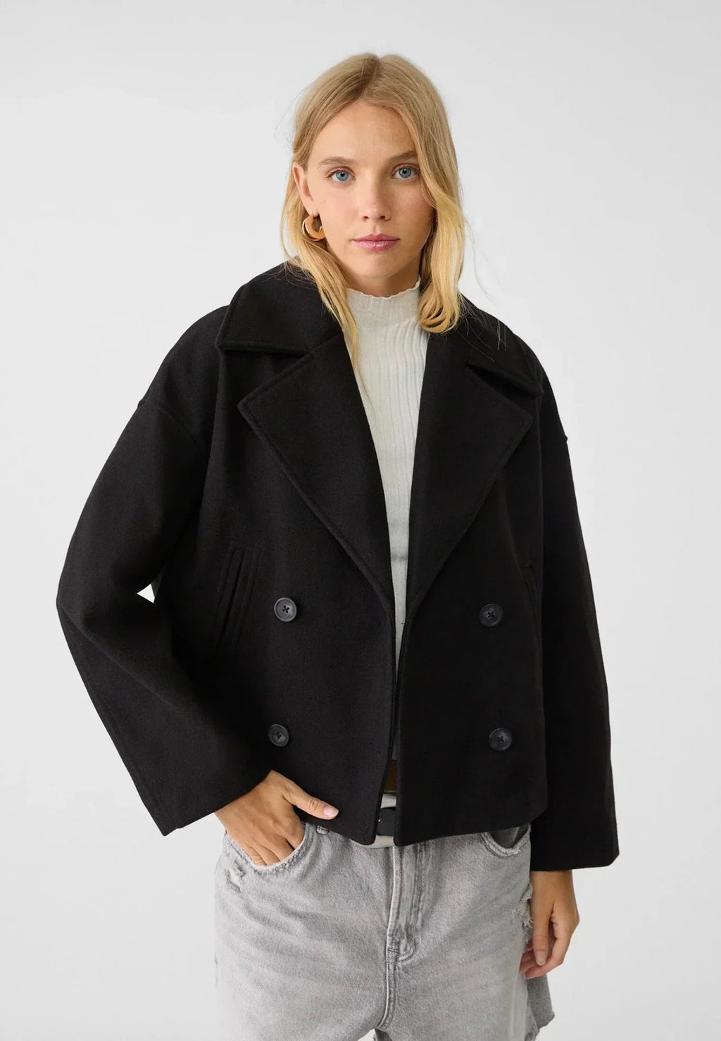 Chaqueta cruzada elegante mujer - vista 3