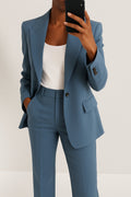 Damen Anzug Emma – Strukturierter Blazer mit gerader Hose