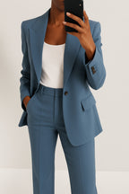 Damen Anzug Emma – Strukturierter Blazer mit gerader Hose